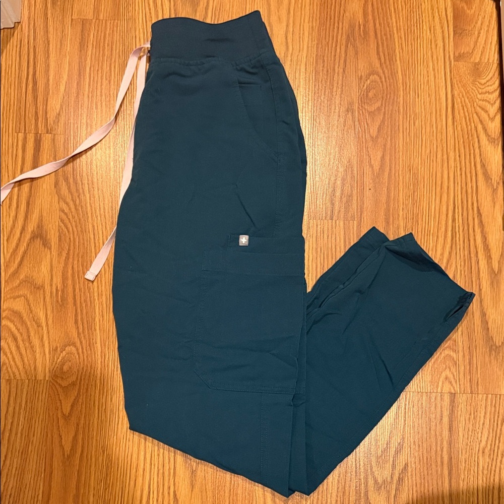 Figs Women's Dark Teal Yola Skinny Scrub Pants